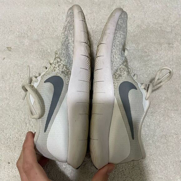 Nike Flex Contact Women White Cool Gray Sneakers Size 6.5 Athletic Running Shoes - Picture 11 of 12